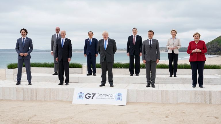 Boris Johnson chairs the G7 summit in Cornwall