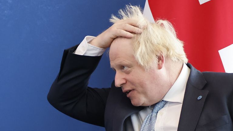 Prime Minister Boris Johnson during a London-based summit to raise funds for the Global Partnership for Education (GPE)