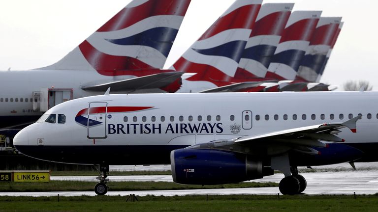 Un avion de British Airways 