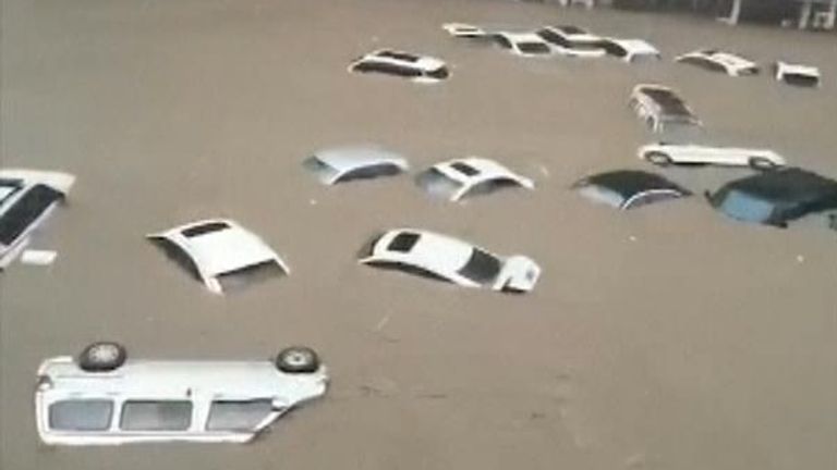 Flooding in the city of Zhengzhou 