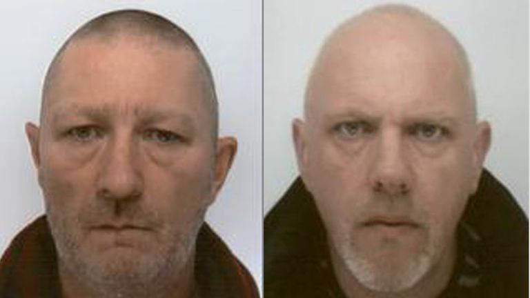 Mark Tucker (left) has been jailed for 15 years while Christopher Bullows (right) has been sentenced to 14 years and four months in prison 