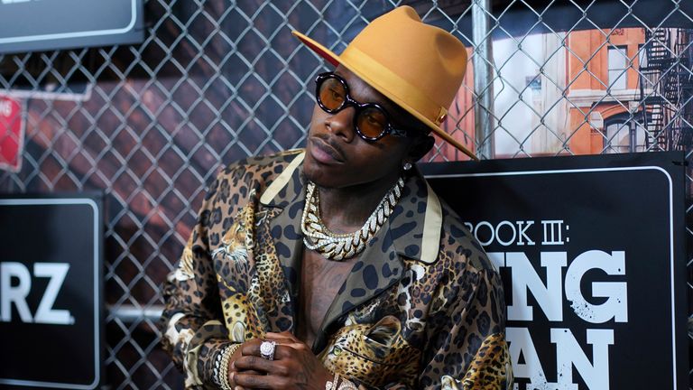 DaBaby a doublé ses commentaires.  Photo : Charles Sykes/Invision/AP