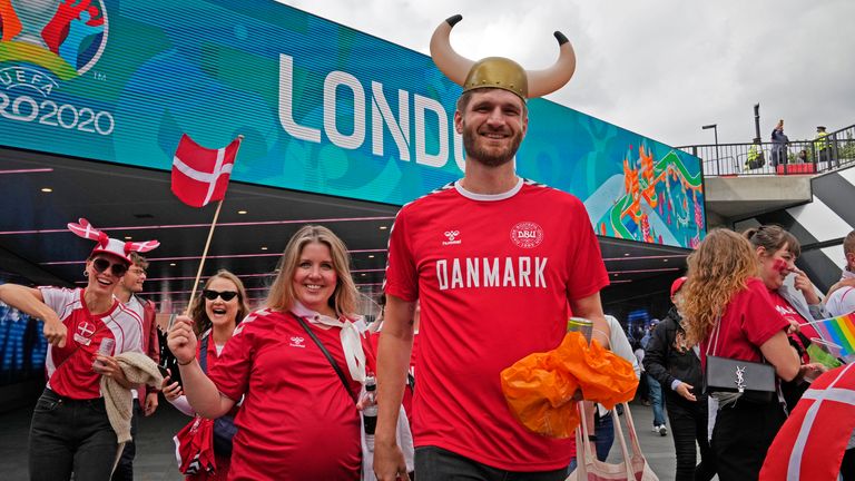 Around 8,000 Denmark fans are going to the game