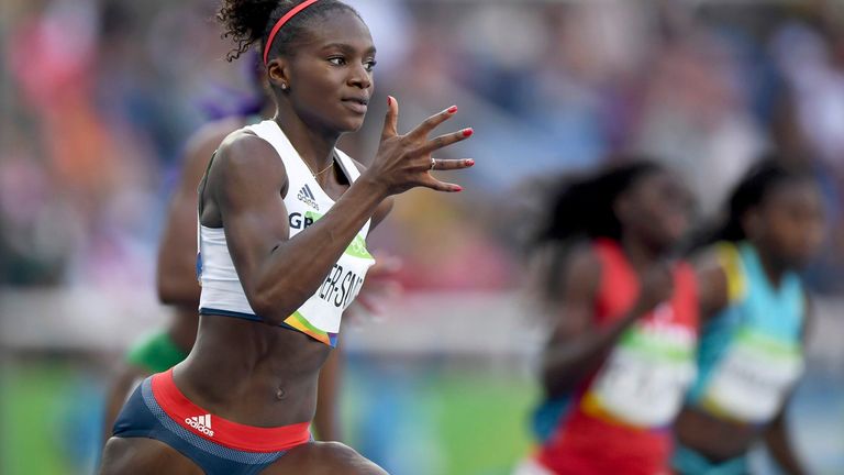 Dina Asher-Smith in Rio in 2016. Pic: AP