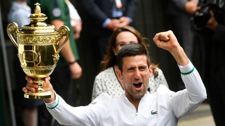 Novak Djokovic has won his sixth Wimbledon title