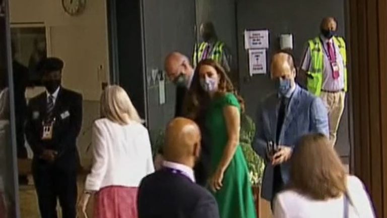 Duchess of Cambridge back at Wimbledon after self-isolating