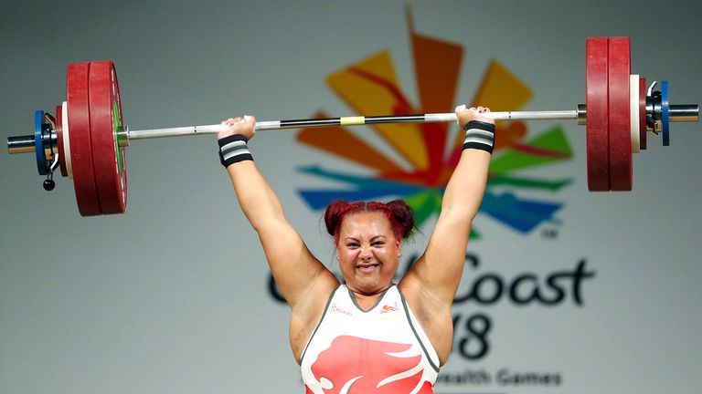 Emily Campbell at the Commonwealth Games in 2018. Pic: AP