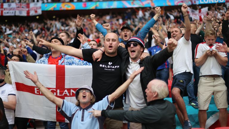 England fans all say the same thing with Three Lions to wear AWAY kit  against Germany at Wembley