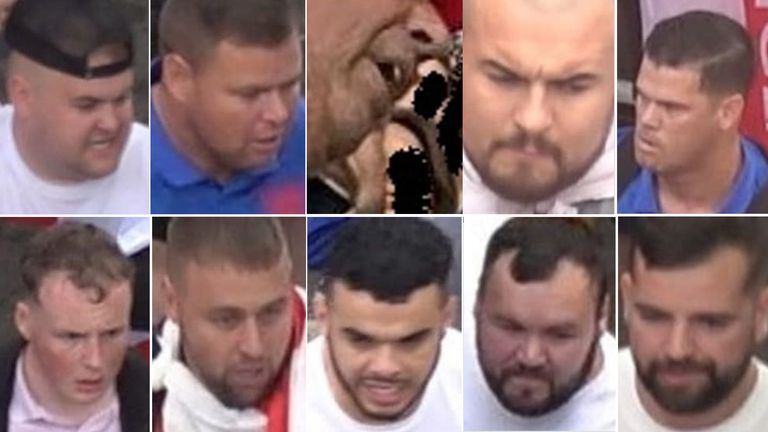 The 10 men the police are trying to trace