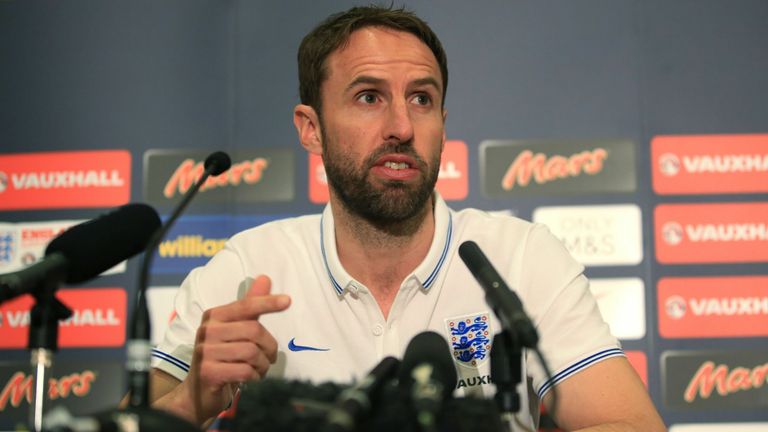 Gareth Southgate pictured during his reign as England under-21 manager