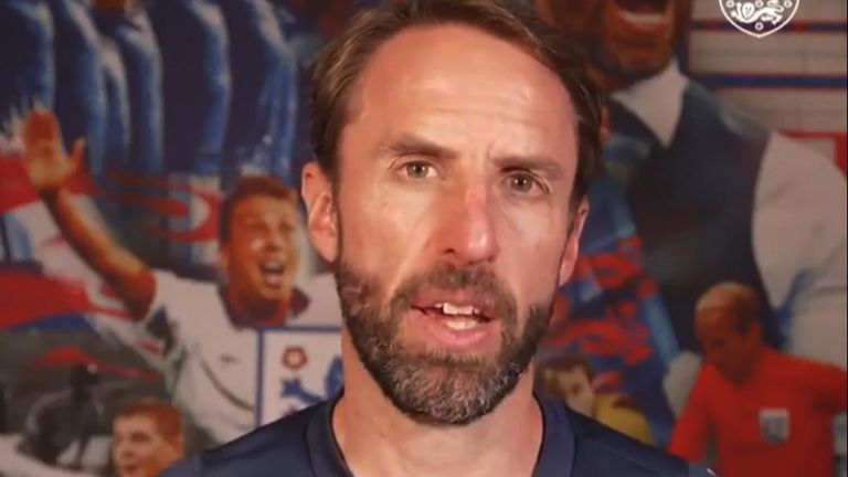 Gareth Southgate gives Twitter message