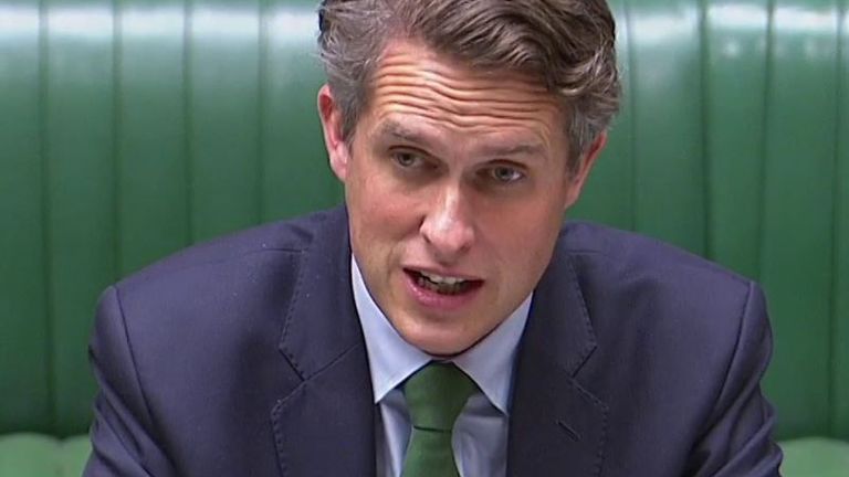 Gavin Williamson says he will be ending bubbles
