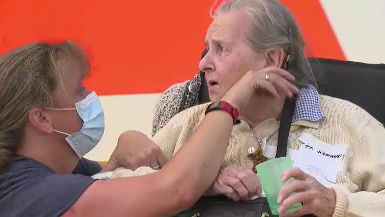 Care home residents in German town of Erfstadt affected by the flooding