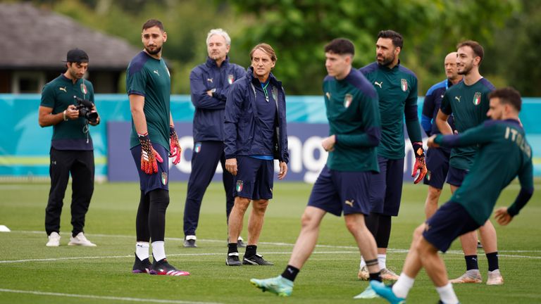 Italy Training at Tottenham Hotspur Training Centre