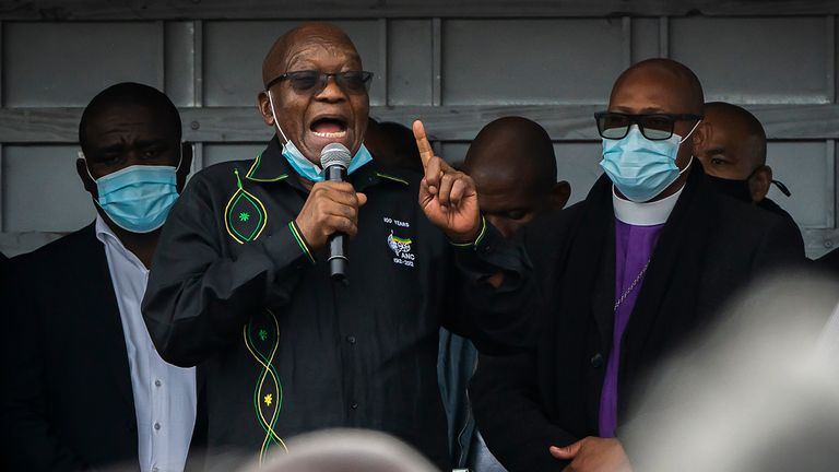 The rioting broke out after former president Jacob Zuma was jailed 