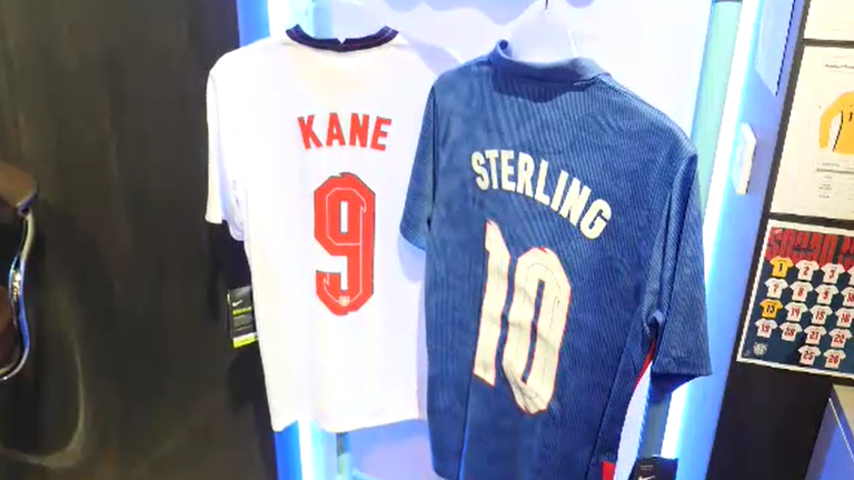 Shirts are in hot demand at the Fanatics store in Wembley 