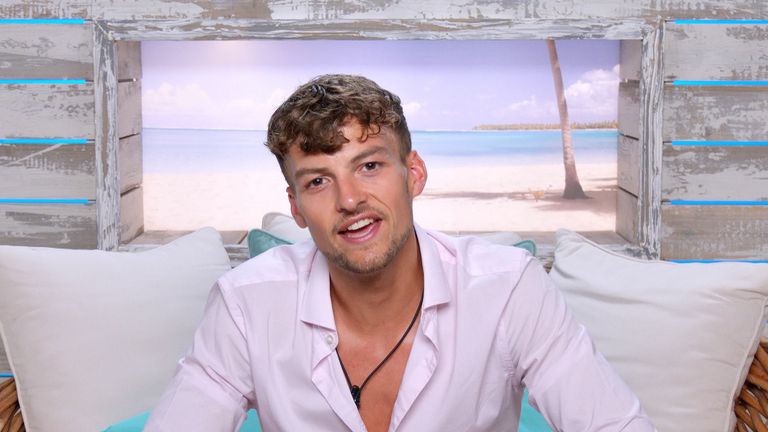 Love Island contestant Hugo Hammond. Pic: ITV/Lifted Entertainment