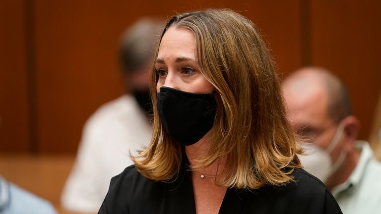 Survivor Michelle Murphy addresses serial killer Michael Thomas Gargiulo during a victim&#39;s statement at his sentencing hearing at Los Angeles Superior Court