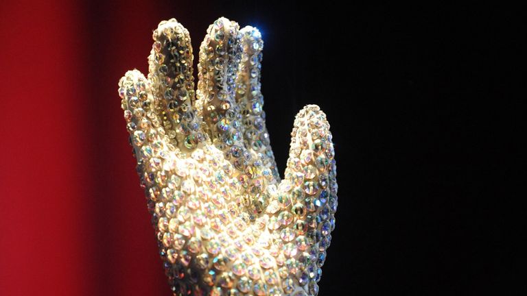 Michael Jackson Victory Tour Worn Billie Jean Glove