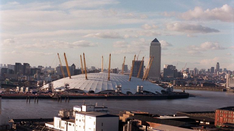 The Millennium Dome cost £758m and opened on 31 December 1999
