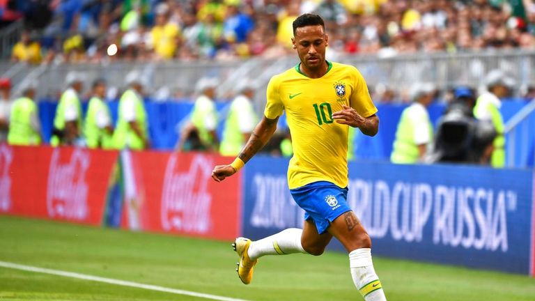 Brazil&#39;s Neymar at the World Cup in 2018. Pic: AP