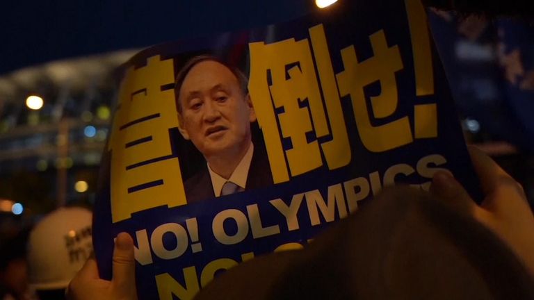 Anti-Olympics protest in Tokyo
