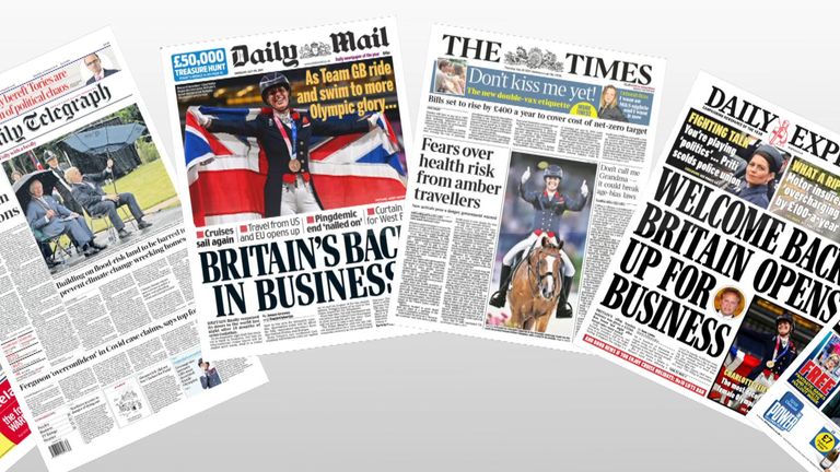 Newspapers The Latest News From The Uk And Around The World Sky News