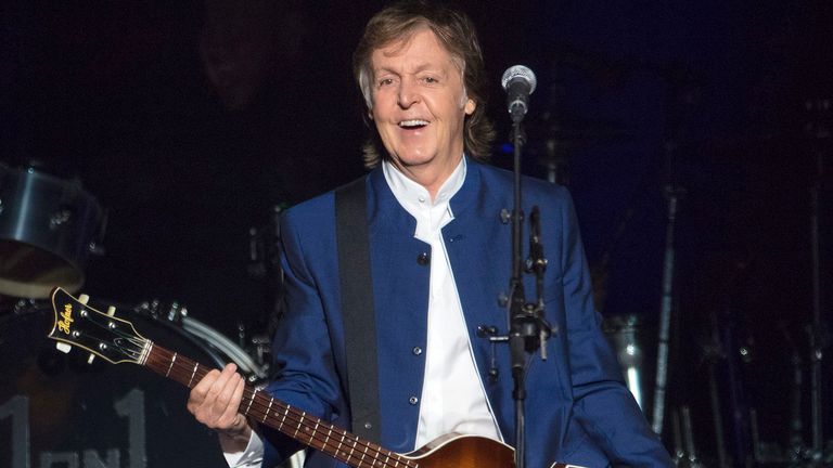 Paul McCartney has appeared his new music video looking significantly younger than he does now. Pic: AP