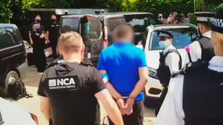 A man was arrested in Purley as part of an NCA investigation into a people-smuggling ring. Pic: NCA