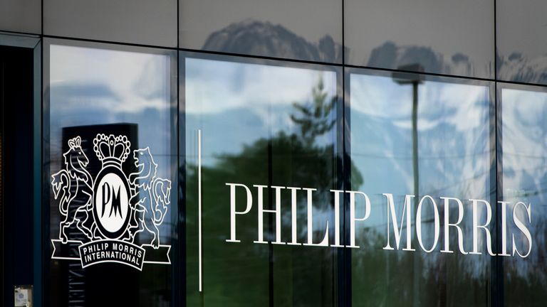International headquarters of the US tobacco company Philip Morris, in Lausanne, Switzerland. Pic: AP