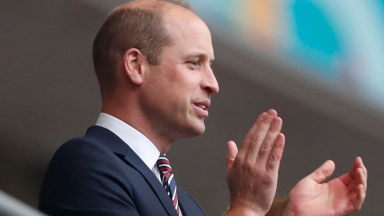 Prince William at Wembley for England&#39;s match against Germany