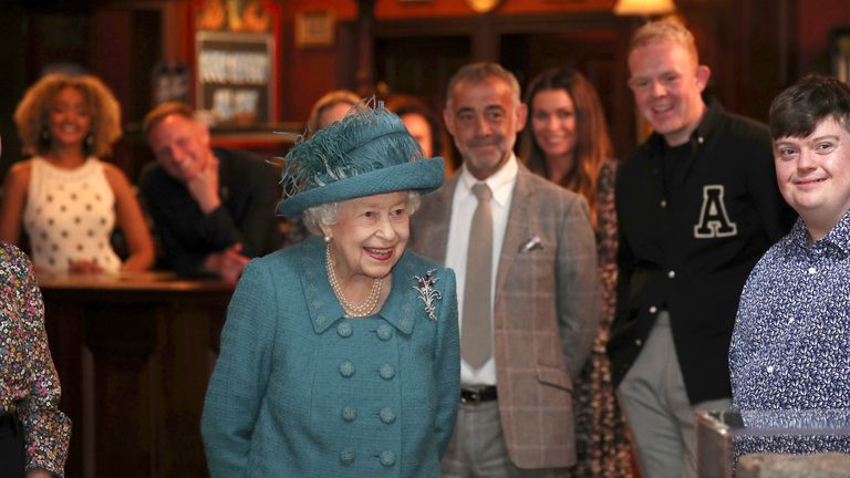 The Queen popped into the Rover