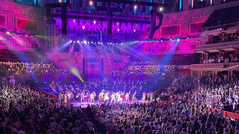 The Royal Albert Hall burst back to life - but its auditorium was not completely full