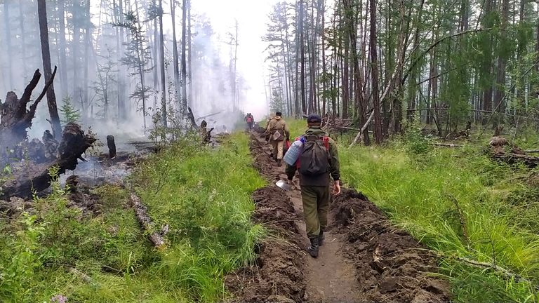 For the last two years, Siberia&#39;s wildfire season has been particularly intense. Pic Anastasya Leonova