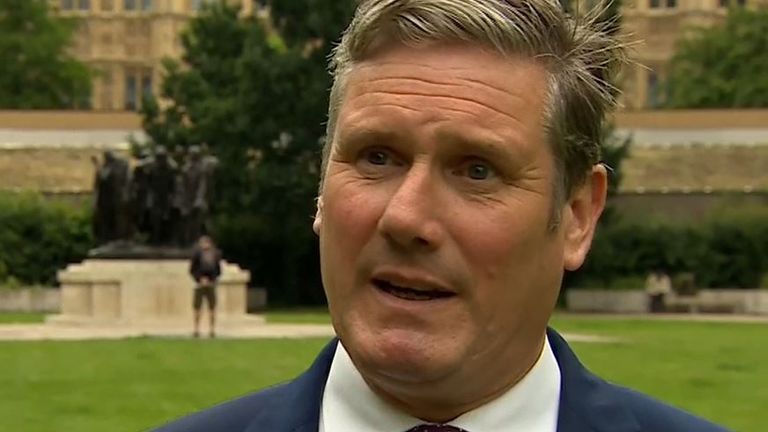 Sir Keir Starmer accuses the prime minister of recklessness over proposed removal of restrictions
