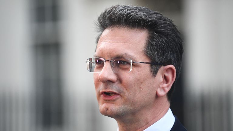 Member of Parliament for Wycombe in Buckinghamshire, Steve Baker in Downing Street