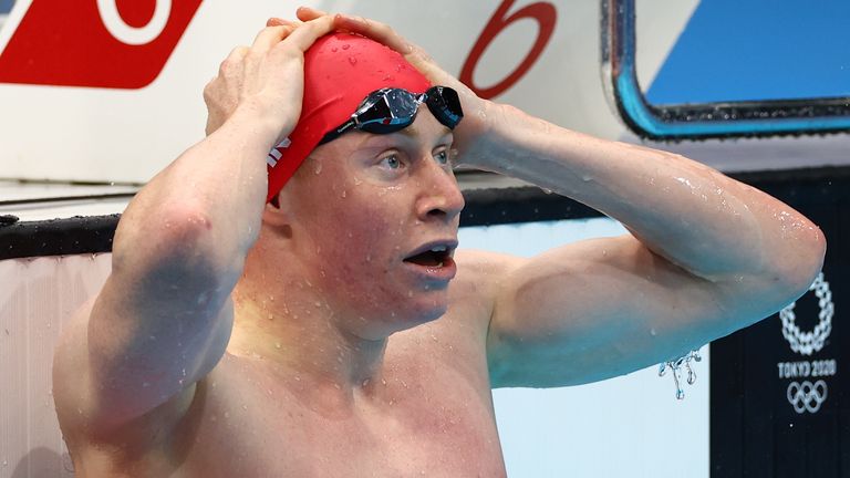 Tom Dean beat his fellow Brit by 0.04 seconds to take the gold medal