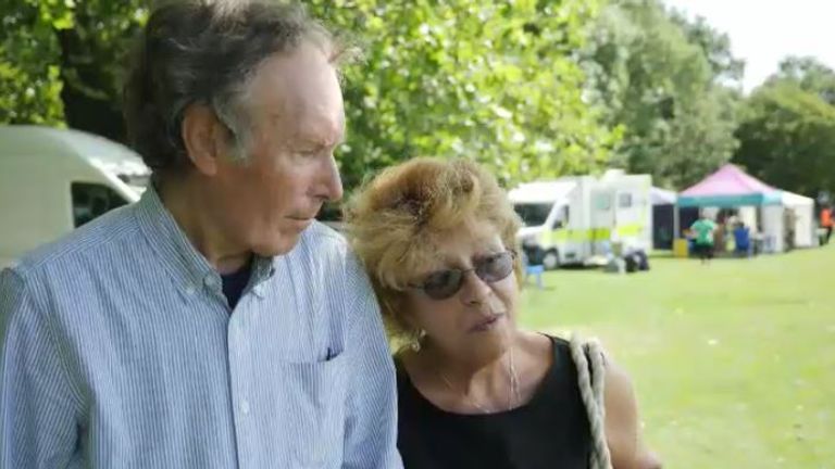 Terry and Christina Haskey had a jab in Wandsworth Common