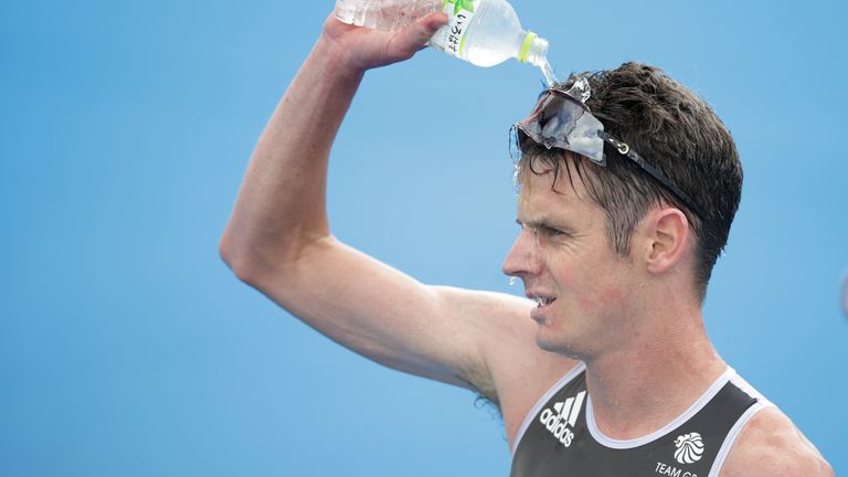 Jonny Brownlee finished fifth, after taking silver and bronze in Rio and London