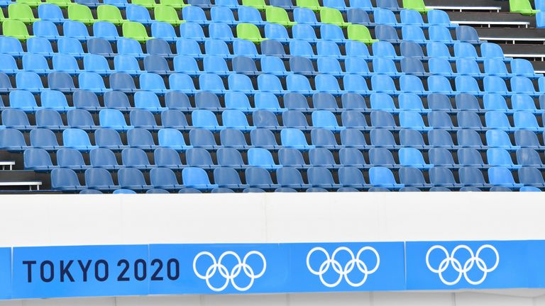 Athletes will be performing in front of the thousands of empty chairs at the Tokyo Olympics
