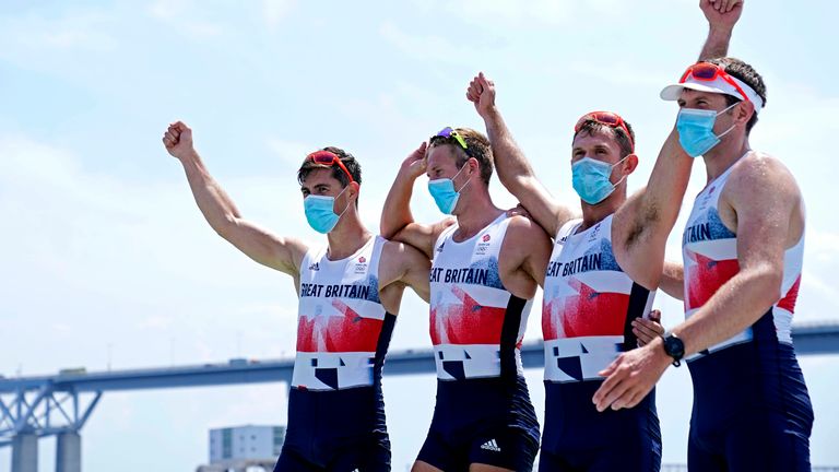 Team GB won silver in the men's quadruple sculls after a disappointing morning