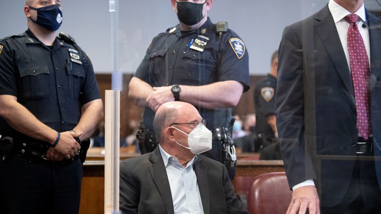 Trump Organization chief financial officer Allen Weisselberg appears for his arraignment hearing in New York State Supreme Court in the Manhattan borough of New York City, New York, U.S., July 1, 2021. Barry Williams/Pool via REUTERS