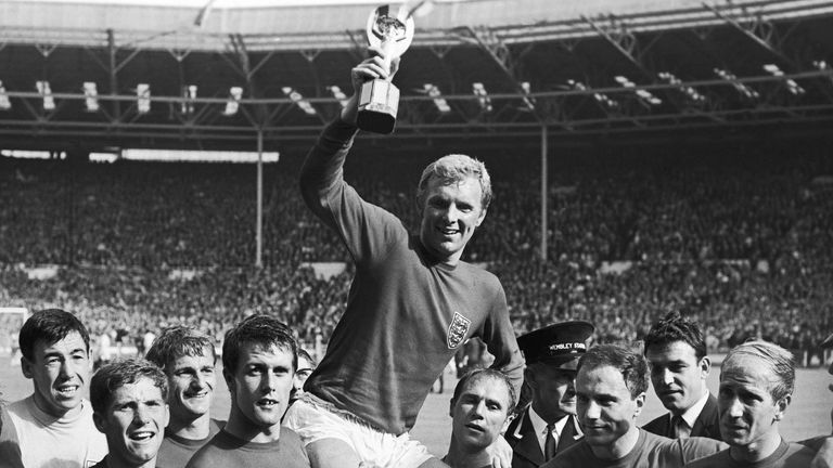1966 équipe d'Angleterre.  Photo : AP