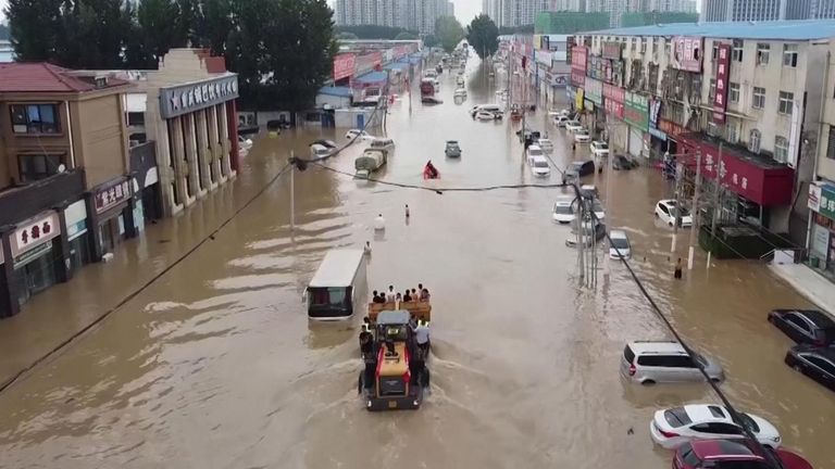 Flooding in Zengzhou 