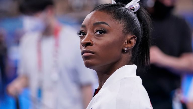 NBC reporter Liz McLaughlin says she has been surprised by how positive the reaction has been to Simone Biles' withdrawal from two Olympic events