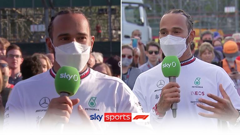 Mire a Lewis Hamilton dirigirse a la multitud de Silverstone y mire hacia el fin de semana del GP de Gran Bretaña en su aparición en Sky Sports F1