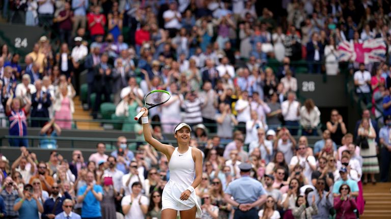 British teenager Emma Raducanu shocked Wimbledon by beating Sorana Cirstea on Court No 1