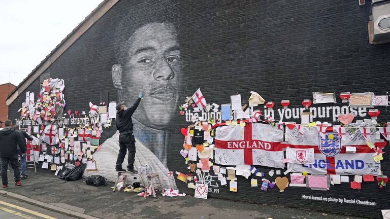 'Community showing Rashford they have his back'