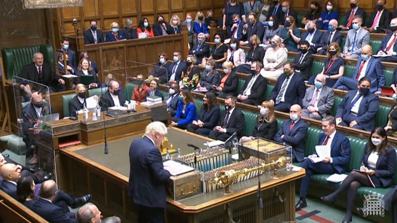 COVID-19: MPs pack House of Commons for first time in 17 months - but make  different choices on face masks | UK News | Sky News