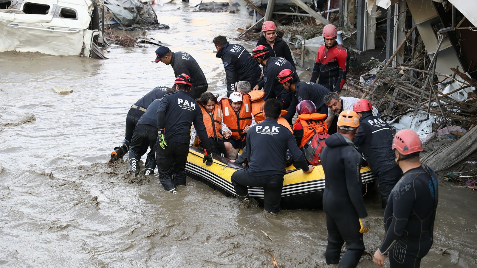 Turkey floods kill at least 55 people as hundreds feared missing